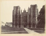 West Front, Wells, Alfred Capel Cure British, Albumen silver print from paper negative