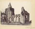 Crowland Abbey, the West Front Under Repair, Alfred Capel Cure British, Albumen silver print from paper negative