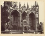 West Front - Peterboro, Alfred Capel Cure British, Albumen silver print from paper negative