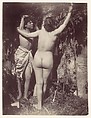[Nude Study: Woman from Behind, Young Man, Sicily, Italy], Wilhelm von Gloeden  Italian, born Germany, Albumen silver print from glass negative