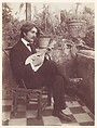 Mico Lo Giudice-Berbiredolu "Il mago del mandolino", Wilhelm von Gloeden  Italian, born Germany, Albumen silver print from glass negative