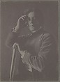 Kahlil Gibran with Book, F. Holland Day  American, Platinum print