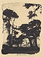 Cypress, Pebble Beach, California, Henry Ravell  American, Gum bichromate print