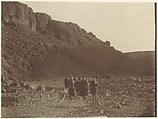 Dier el Bahari, Egypt, Lord Carnarvon British, Gum bichromate over platinum print