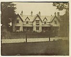 [Gabled House Across Lane], Unknown, Salted paper print from paper negative