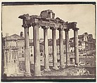 [Temple of Concord, Rome], Calvert Richard Jones  British, Welsh, Salted paper print from paper negative