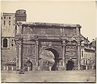 [Arch of Septimus Severus, Rome], Unknown, Salted paper print from paper negative