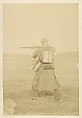 [Standing Soldier Aiming Rifle], Unknown, Gelatin silver print