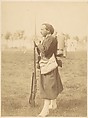 [Soldier Posed with Rifle and Bayonette], Unknown, Gelatin silver print