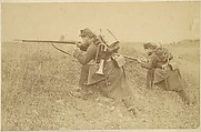 [Soldier with Rifle and Bugle], Unknown, Gelatin silver print