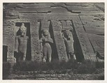 Nubie. Ibsamboul. Partie septentrionale du Spéos d'Hathor, Maxime Du Camp  French, Salted paper print (Blanquart-Évrard process) from paper negative