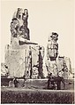 The Statues of Memnon. Plain of Thebes, Francis Frith  British, Albumen silver print from glass negative