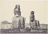 The Statues of Memnon. Plain of Thebes, Francis Frith  British, Albumen silver print from glass negative