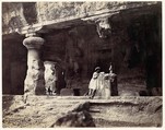 Elephanta from Water Cave, Coombe Martin Bay, Watermouth, Francis Frith  British, Albumen silver print from glass negative