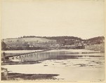 Pontoon Bridge, Across the Potomac, at Berlin, Maryland, November 1862, Alexander Gardner  American, Scottish, Albumen silver print from glass negative