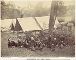 Group at Headquarters of the Army of the Potomac, Antietam, October 1862, Alexander Gardner  American, Scottish, Albumen silver print from glass negative