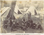 Group at Headquarters of the Army of the Potomac, Antietam, October 1862, Alexander Gardner  American, Scottish, Albumen silver print from glass negative