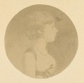 [Mezzotint portrait of a Girl in Profile, from The St. Memin Collection of Portraits], Jeremiah Gurney  American, Salted paper print