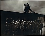 Welsh Coal Miners in Front of Mill, Bruce Davidson  American, Gelatin silver print