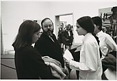 [Henry Geldzhaler in the Galleries with Visitors], Bruce Davidson  American, Gelatin silver print