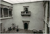 [John McKendry on Blumenthal Balcony], Bruce Davidson  American, Gelatin silver print
