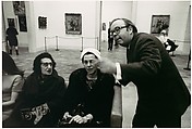 [Henry Geldzhaler Addressing Two Museum-Goers], Bruce Davidson  American, Gelatin silver print