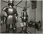 [Two Children in the Arms and Armor Gallery], Bruce Davidson  American, Gelatin silver print
