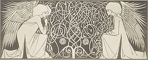 [Angels with Interlace], Frederick H. Evans (British, London 1853–1943 London), Platinum print