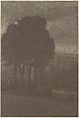 [Trees], Frederick H. Evans  British, Gum bichromate print