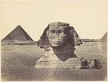Tête du Sphynx, Wilhelm Hammerschmidt  German, born Prussia, Albumen silver print from glass negative