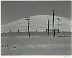 Hills and Poles, Solano County, Edward Weston  American, Gelatin silver print