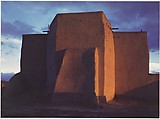 Mission, Ranchos de Taos, New Mexico, Ansel Easton Adams  American, Chromogenic print