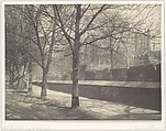 Wells Cathedral from the Moat Path, Frederick H. Evans  British, Platinum print