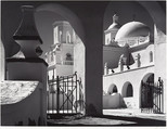 Mission San Xavier del Bac, Tucson, Arizona, Ansel Easton Adams  American, Gelatin silver print