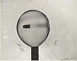 [Bullet Passing Through Helium-Filled Soap Bubble], Harold Edgerton  American, Gelatin silver print