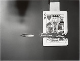 [Bullet Cutting Through Playing Card], Harold Edgerton  American, Gelatin silver print