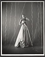 [Woman in Satin, Strapless Evening Dress], George Platt Lynes  American, Gelatin silver print