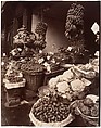 Boutique de fruits et légumes, Rue Mouffetard, Eugène Atget  French, Gelatin silver print from glass negative
