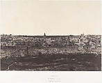 Jérusalem, Enceinte du Temple, Vue générale de la face Est, Pl. 3, Auguste Salzmann  French, Salted paper print from paper negative