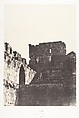 Jérusalem, Enceinte du Temple, Face Nord de l'angle Nord-Est, Auguste Salzmann French, Salted paper print from paper negative