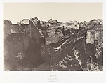 Jérusalem, Enceinte du Temple, Piscine probatique, 1, Auguste Salzmann  French, Salted paper print from paper negative