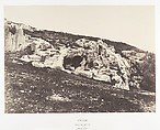 Jérusalem, Vallée de Hinnom, Tombeaux antiques, Auguste Salzmann  French, Salted paper print from paper negative