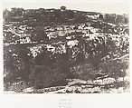 Jérusalem, Vallée de Hinnom, Détails du flanc droit, 2, Auguste Salzmann  French, Salted paper print from paper negative