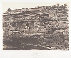Jérusalem, Village de Siloam, Vue générale, Auguste Salzmann  French, Salted paper print from paper negative