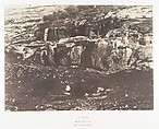 Jérusalem, Village de Siloam, Monolithe de forme égyptienne, 1, Auguste Salzmann  French, Salted paper print from paper negative