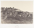 Jérusalem, Village de Siloam, Monolithe de forme égyptienne, 3, Auguste Salzmann French, Salted paper print from paper negative