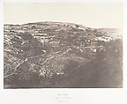 Jérusalem, Vallée de Josaphat, Face Ouest et Nord, 2, Auguste Salzmann French, Salted paper print from paper negative