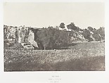 Jérusalem, Vallée de Josaphat, Grottes sépulcrales, 2, Auguste Salzmann  French, Salted paper print from paper negative