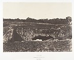 Jérusalem, Tombeau des rois de Juda, Cour extérieure, Auguste Salzmann  French, Salted paper print from paper negative