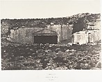 Jérusalem, Tombeau des Juges, Vue générale, Auguste Salzmann French, Salted paper print from paper negative